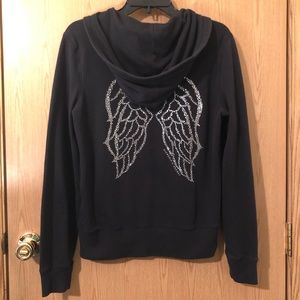 Victoria’s Secret zip Up Hoodie with Angel wings